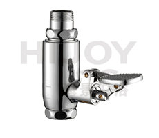 Oblique flush valve