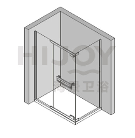 Square stainless steel shower room