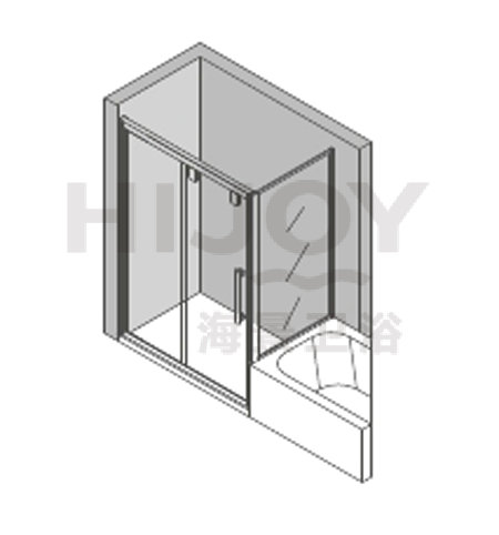 Square stainless steel shower room